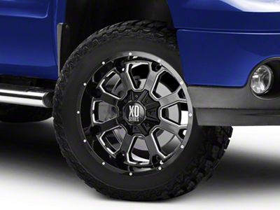XD Buck 25 Gloss Black Milled 6-Lug Wheel; 20x10; -24mm Offset (07-13 Sierra 1500)
