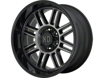XD Cage Gloss Black with Gray Tint 6-Lug Wheel; 20x9; 18mm Offset (07-13 Silverado 1500)