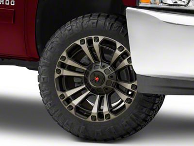 XD XD851 Satin Black with Gray Tint 6-Lug Wheel; 20x9; 18mm Offset (07-13 Silverado 1500)