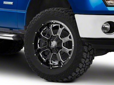 XD Buck 25 Gloss Black Milled 6-Lug Wheel; 20x10; -24mm Offset (09-14 F-150)