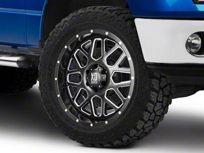 XD Grenade Satin Black Milled 6-Lug Wheel; 20x9; 0mm Offset (09-14 F-150)