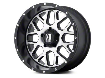 XD Grenade Satin Black Machined 5-Lug Wheel; 20x9; 0mm Offset (09-18 RAM 1500)