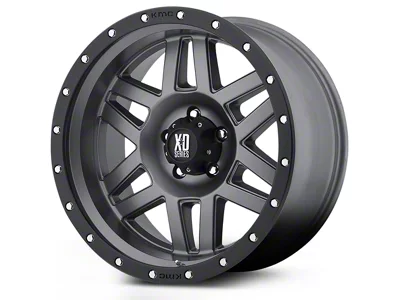 XD Machete Black Machined 5-Lug Wheel; 17x9; 18mm Offset (09-18 RAM 1500)