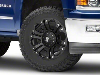 XD Monster Matte Black 6-Lug Wheel; 20x9; 18mm Offset (14-18 Silverado 1500)