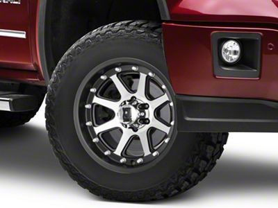 XD Addict Matte Black Machined 6-Lug Wheel; 17x9; 18mm Offset (14-18 Sierra 1500)