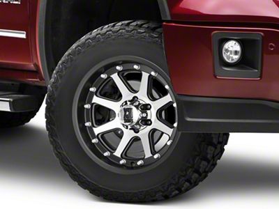XD Addict Matte Black Machined 6-Lug Wheel; 18x9; 18mm Offset (14-18 Sierra 1500)