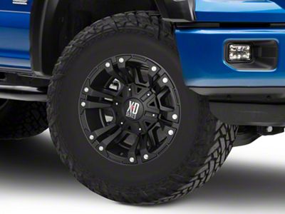 XD Monster II Matte Black 6-Lug Wheel; 17x9; -12mm Offset (15-20 F-150)