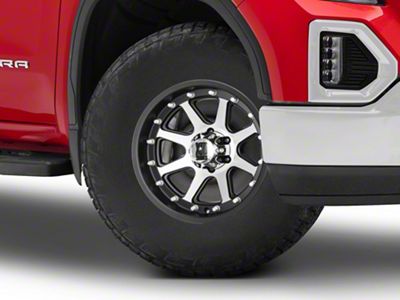 XD Addict Matte Black Machined 6-Lug Wheel; 17x9; 18mm Offset (19-26 Sierra 1500)