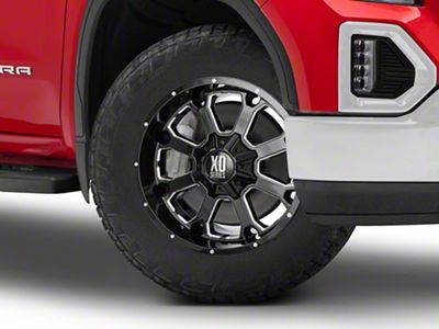 XD Buck 25 Gloss Black Milled 6-Lug Wheel; 20x9; 0mm Offset (19-25 Sierra 1500)