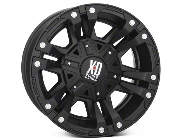 XD Monster II Matte Black 6-Lug Wheel; 18x9; 18mm Offset (19-24 Sierra 1500)