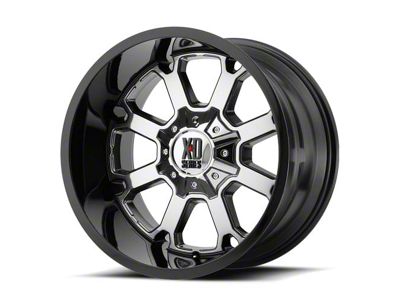 XD Buck 25 PVD with Gloss Black Lip 6-Lug Wheel; 22x10; -18mm Offset (21-25 F-150)