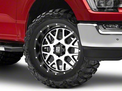 XD Grenade Satin Black with Machined Face 6-Lug Wheel; 20x9; 0mm Offset (21-25 F-150)