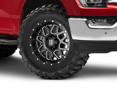 XD Grenade Satin Black Milled 6-Lug Wheel; 18x9; 18mm Offset (21-25 F-150)