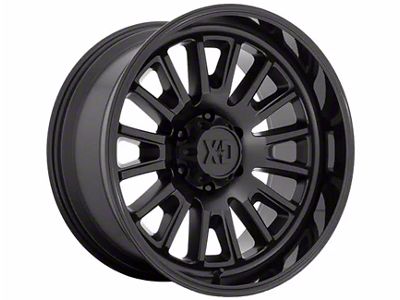 XD Rover Satin Black with Gloss Black Lip 8-Lug Wheel; 20x9; 18mm Offset (23-25 F-250 Super Duty)