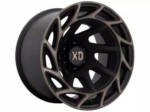 XD Onslaught Satin Black with Bronze Tint 8-Lug Wheel; 20x9; 0mm Offset (23-24 F-350 Super Duty SRW)