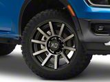 XD Outbreak Satin Black with Gray Tint 6-Lug Wheel; 20x10; -18mm Offset (24-25 Ranger)