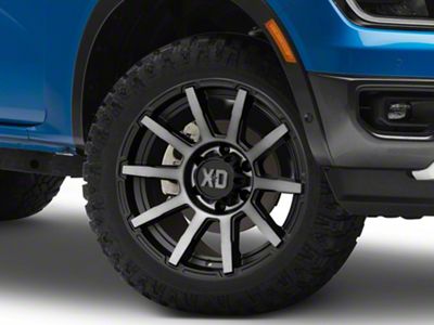 XD Outbreak Satin Black with Gray Tint 6-Lug Wheel; 20x9; 30mm Offset (24-25 Ranger)