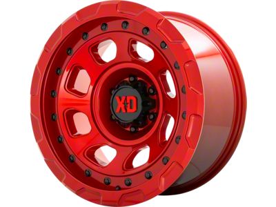 XD Storm Candy Red 6-Lug Wheel; 17x9; 0mm Offset (24-25 Ranger)