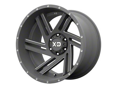 XD Swipe Satin Gray Milled 6-Lug Wheel; 17x9; 18mm Offset (24-26 Ranger)