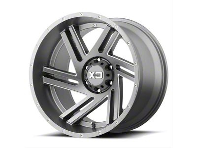 XD Swipe Satin Gray Milled 6-Lug Wheel; 17x9; 30mm Offset (24-26 Ranger)