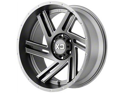 XD Swipe Satin Gray Milled 6-Lug Wheel; 18x9; 0mm Offset (24-26 Ranger)