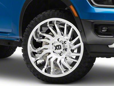 XD Tension Chrome 6-Lug Wheel; 22x10; -18mm Offset (24-25 Ranger)