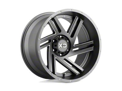 XD Swipe Satin Gray Milled 6-Lug Wheel; 17x9; 18mm Offset (91-96 Dakota)
