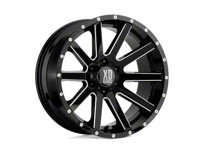 XD Heist Gloss Black Milled 5-Lug Wheel; 20x10; -24mm Offset (94-01 RAM 1500)