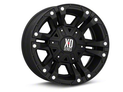 XD Monster II Matte Black 5-Lug Wheel; 17x9; -12mm Offset (94-01 RAM 1500)