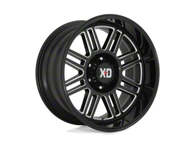 XD Cage Gloss Black Milled 8-Lug Wheel; 20x9; 0mm Offset (99-07 F-250 Super Duty)