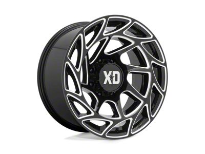 XD Onslaught Gloss Black Milled 8-Lug Wheel; 20x10; -18mm Offset (99-07 F-250 Super Duty)