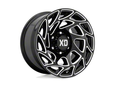 XD Onslaught Gloss Black Milled 8-Lug Wheel; 20x9; 0mm Offset (99-07 F-250 Super Duty)