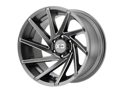 XD Cyclone Satin Gray Milled 8-Lug Wheel; 18x9; 0mm Offset (99-07 F-350 Super Duty SRW)