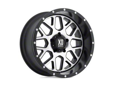 XD Grenade Satin Black Machined Face 8-Lug Wheel; 22x10; -24mm Offset (99-07 F-350 Super Duty SRW)