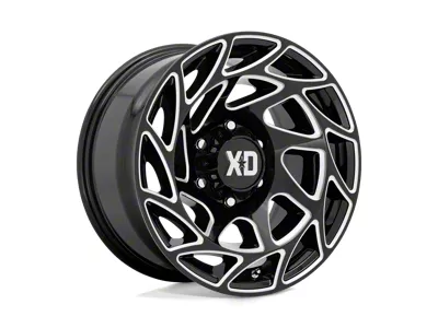XD Onslaught Gloss Black Milled 8-Lug Wheel; 22x12; -44mm Offset (99-07 F-350 Super Duty SRW)