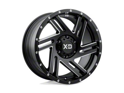 XD Swipe Satin Black Milled 8-Lug Wheel; 20x9; -12mm Offset (99-07 F-350 Super Duty SRW)