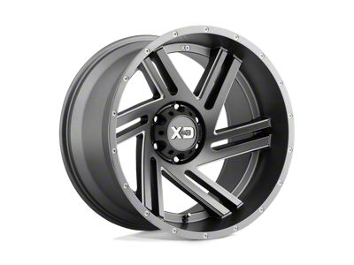 XD Swipe Satin Gray Milled 8-Lug Wheel; 18x9; 18mm Offset (99-07 F-350 Super Duty SRW)