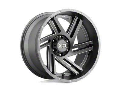 XD Swipe Satin Gray Milled 8-Lug Wheel; 20x10; -18mm Offset (99-07 F-350 Super Duty SRW)