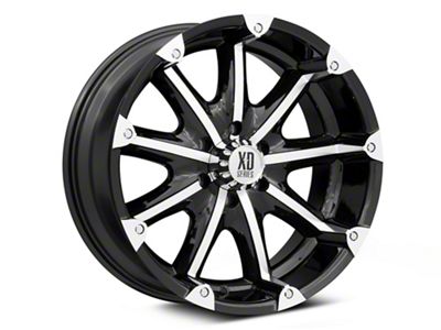 XD Badlands Gloss Black Machined 6-Lug Wheel; 20x9; -12mm Offset (99-06 Sierra 1500)