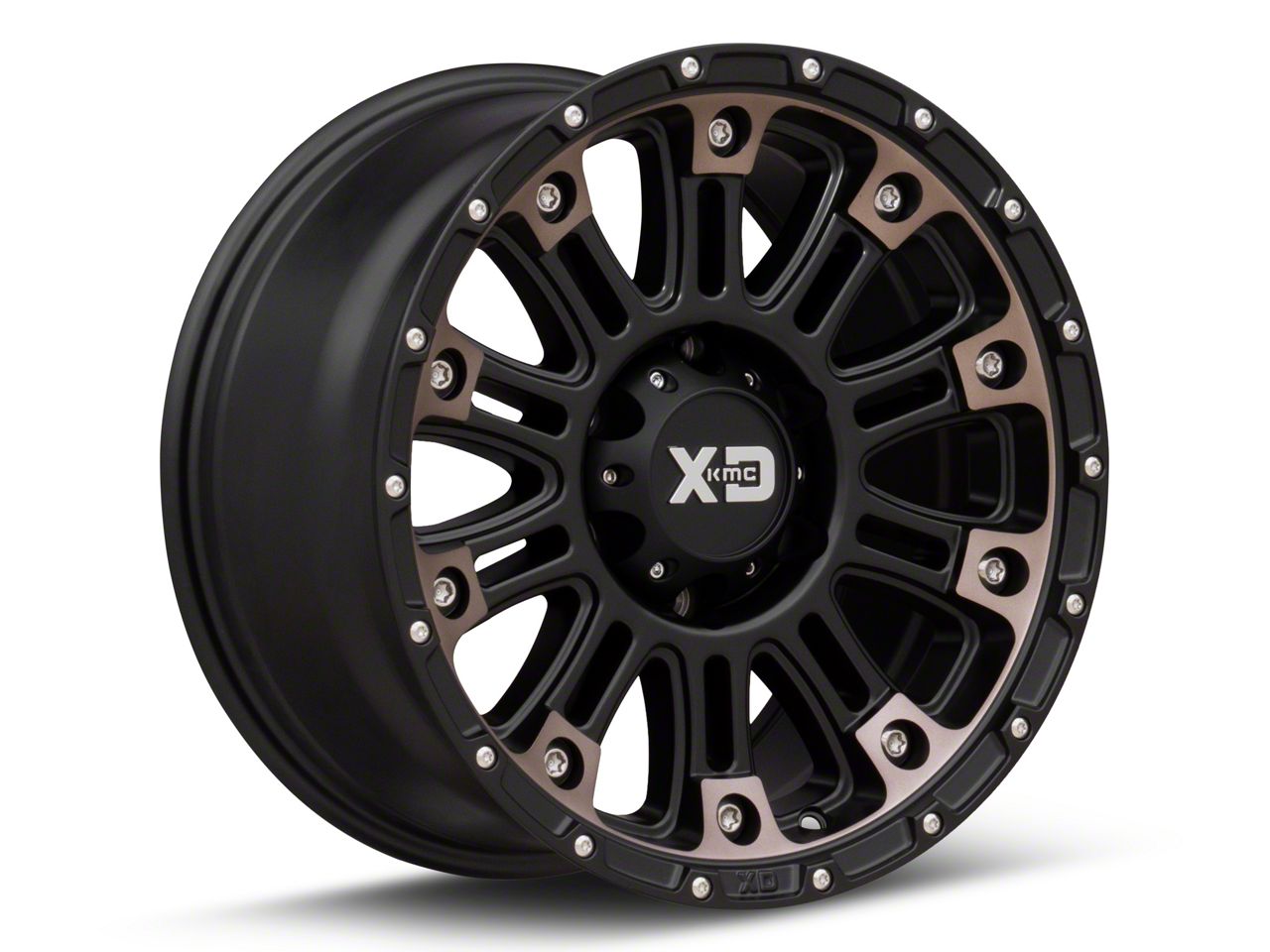 XD Sierra 1500 Hoss II Satin Black Machined Dark Tint 6Lug Wheel; 17x9