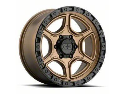 XD Portal Satin Bronze with Satin Black Lip 6-Lug Wheel; 18x8.5; 18mm Offset (99-06 Sierra 1500)