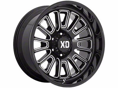 XD Rover Gloss Black Milled 6-Lug Wheel; 22x10; -18mm Offset (99-06 Sierra 1500)