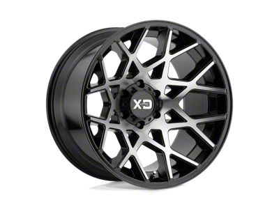 XD Chopstix Gloss Black Machined 6-Lug Wheel; 20x12; -44mm Offset (99-06 Silverado 1500)