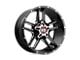 XD Clamp Gloss Black Milled 6-Lug Wheel; 20x9; 18mm Offset (99-06 Silverado 1500)
