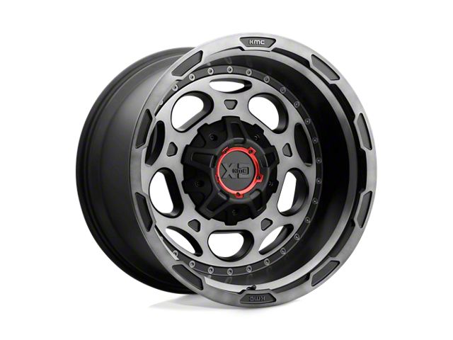 XD Demodog Satin Black Gray Tint 6-Lug Wheel; 20x12; -44mm Offset (99-06 Silverado 1500)