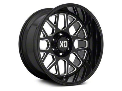 XD Grenade 2 Full Gloss Black 6-Lug Wheel; 20x10; -18mm Offset (99-06 Silverado 1500)