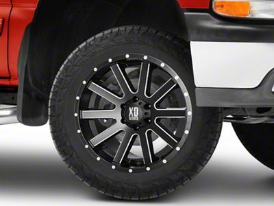 XD Heist Satin Black Milled 6-Lug Wheel; 20x10; -24mm Offset (99-06 Silverado 1500)
