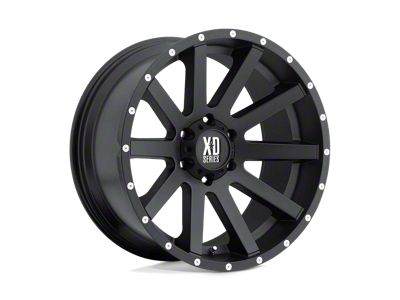 XD Heist Satin Black 6-Lug Wheel; 17x9; 30mm Offset (99-06 Silverado 1500)