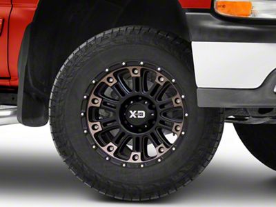 XD Hoss II Satin Black Machined with Dark Tint 6-Lug Wheel; 18x9; 0mm Offset (99-06 Silverado 1500)