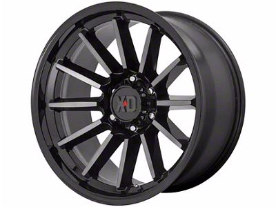 XD Luxe Gloss Black Machined with Gray Tint 6-Lug Wheel; 17x9; 0mm Offset (99-06 Silverado 1500)
